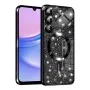 Калъф за Samsung Galaxy A15 4G / A15 5G - Luxury Glitter MagSafe - Черен