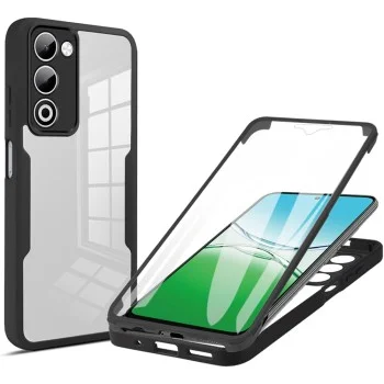 Калъф за Oppo A5 4G - Techsuit - ColorVerse 360 ​​Series + Screen Protector - Черен