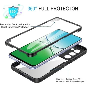 Калъф за Oppo A5 4G - Techsuit - ColorVerse 360 ​​Series + Screen Protector - Черен