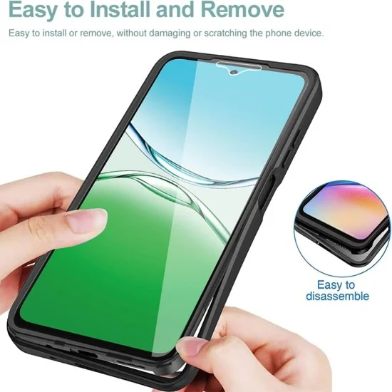 Калъф за Oppo A5 4G - Techsuit - ColorVerse 360 ​​Series + Screen Protector - Черен