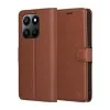 Калъф тефтер – Honor 400 Smart 5G / 400 Smart 4G / X7d 4G – Techsuit Leather Folio – Кафяв