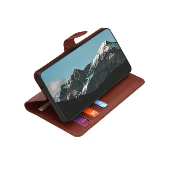 Калъф тефтер – Honor 400 Smart 5G / 400 Smart 4G / X7d 4G – Techsuit Leather Folio – Кафяв