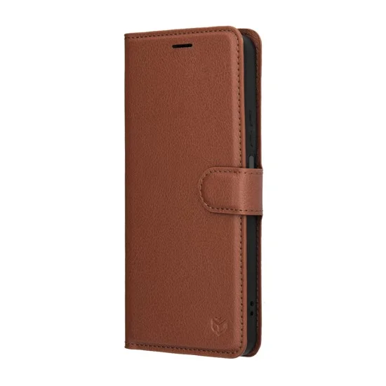 Калъф тефтер – Honor 400 Smart 5G / 400 Smart 4G / X7d 4G – Techsuit Leather Folio – Кафяв