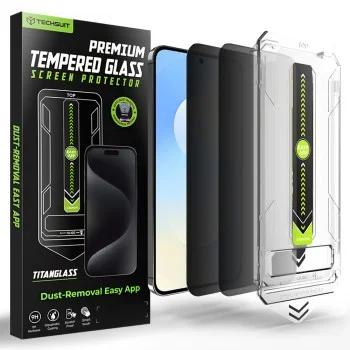 Протектор – TitanGlass CrystalHD (2 бр.) – Samsung Galaxy S25 FE – Techsuit – Privacy