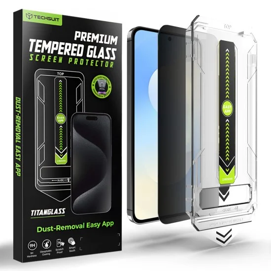 Протектор – TitanGlass CrystalHD – Samsung Galaxy S25 FE – Techsuit – Privacy