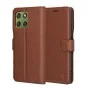 Калъф тефтер – Motorola Edge 70 – Techsuit Leather Folio – Кафяв