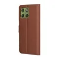 Калъф тефтер – Motorola Edge 70 – Techsuit Leather Folio – Кафяв