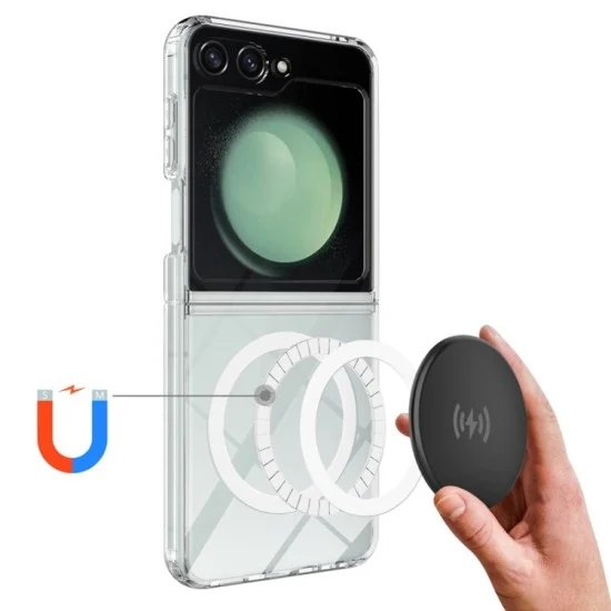 Калъф за Samsung Galaxy Z Flip6 - MagSafe Pro - Прозрачен