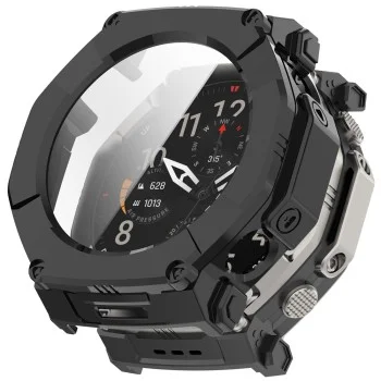 Калъф с протектор за Amazfit T-Rex Ultra 2 - Defense360 Pro - Techsuit - Черен