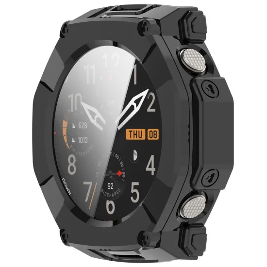 Калъф с протектор за Amazfit T-Rex Ultra 2 - Defense360 Pro - Techsuit - Черен