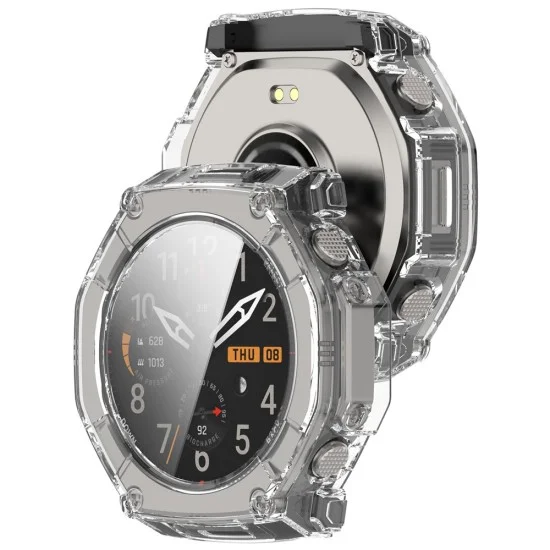 Калъф с протектор за Amazfit T-Rex Ultra 2 - Defense360 Pro - Techsuit - Прозрачен
