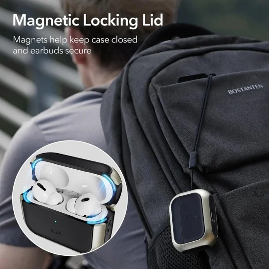 Калъф за Apple AirPods 4 - ESR Orbit Hybrid HaloLock - син