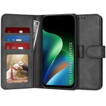 Калъф за Xiaomi Redmi 17 4G / Redmi 17 5G - Diary Book - Techsuit - Черен