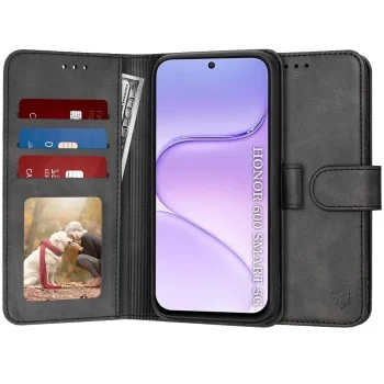 Калъф за Honor 600 Smart - Diary Book - Techsuit - Черен
