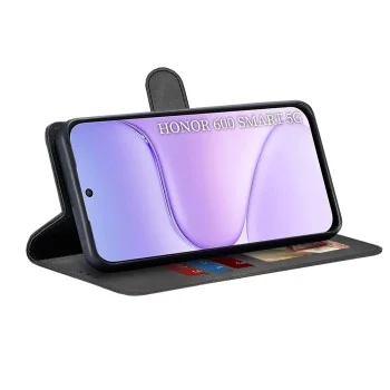 Калъф за Honor 600 Smart - Diary Book - Techsuit - Черен