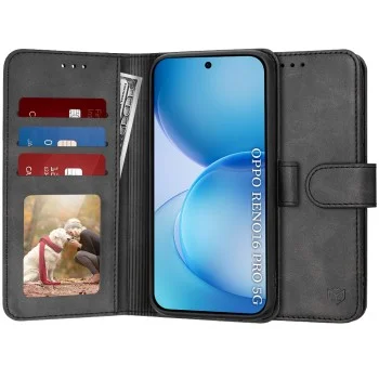 Калъф за Oppo Reno16 Pro - Diary Book - Techsuit - Черен