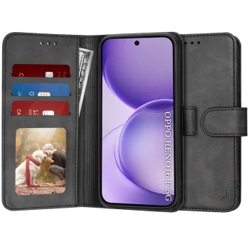 Калъф за Oppo Reno16 F / Reno16 FS - Diary Book - Techsuit - Черен