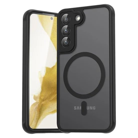 Калъф за Samsung Galaxy S22 5G - PureFrost MagSafe - Черен