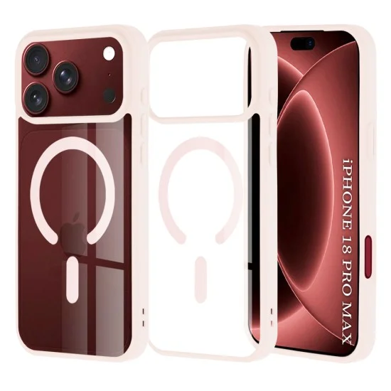 Калъф Techsuit MagSafe Pro - iPhone 18 Pro Max / iPhone 17 Pro Max - Светло розов
