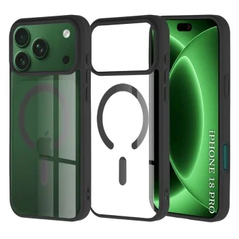 Калъф Techsuit MagSafe Pro - iPhone 18 Pro / iPhone 17 Pro - Черен