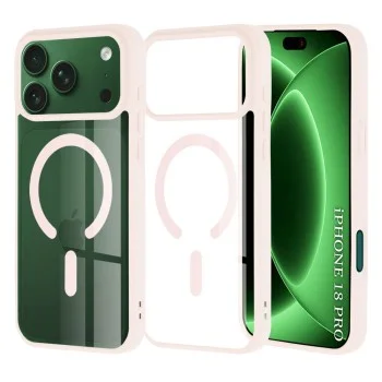 Калъф Techsuit MagSafe Pro - iPhone 18 Pro / iPhone 17 Pro - Светло розов