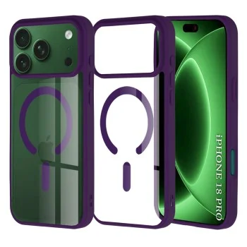 Калъф Techsuit MagSafe Pro - iPhone 18 Pro / iPhone 17 Pro - Лилав