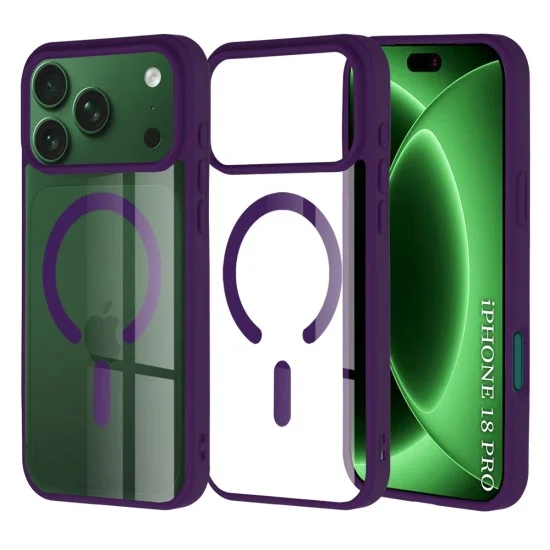 Калъф Techsuit MagSafe Pro - iPhone 18 Pro / iPhone 17 Pro - Лилав
