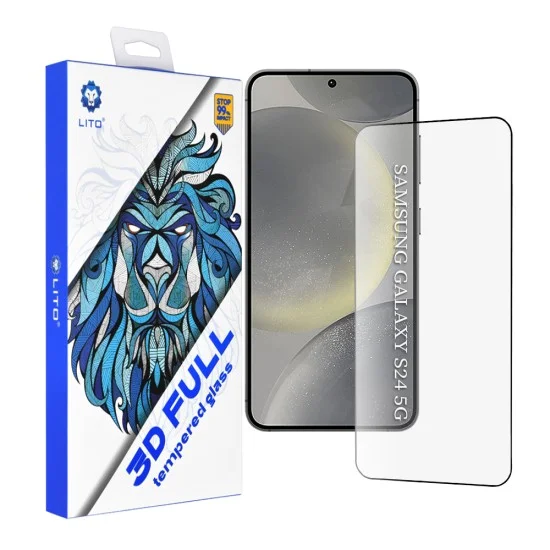 Протектор за Samsung Galaxy S24 / S25 - Lito - 3D пълно покритие - Черен