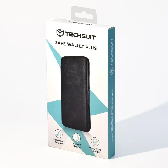 Калъф за Honor 600 Lite - Safe Wallet Plus - Techsuit - Черен