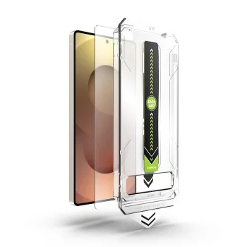 Стъклен протектор Techsuit TitanGlass CrystalHD [съвместим с отключване с пръстов отпечатък] - Samsung Galaxy S24 FE / A56 5G - Прозрачен