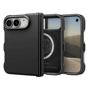 Калъф за iPhone Duo - Tough Armor Pro MagSafe (ACS11690) - Spigen - Черен