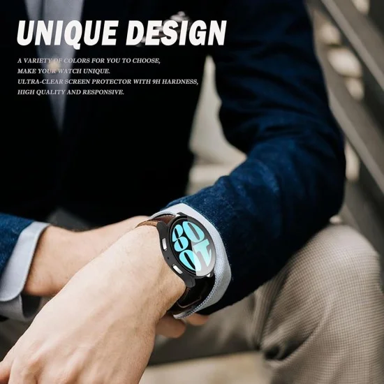 Протектор за Samsung Galaxy Watch6 (44 мм) + Протектор - Defense360 Pro - Прозрачен