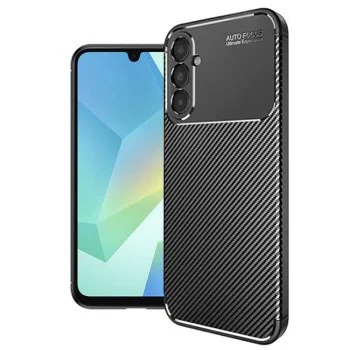 Калъф за Samsung Galaxy A16 4G / A16 5G - CarbonFiber - Черен