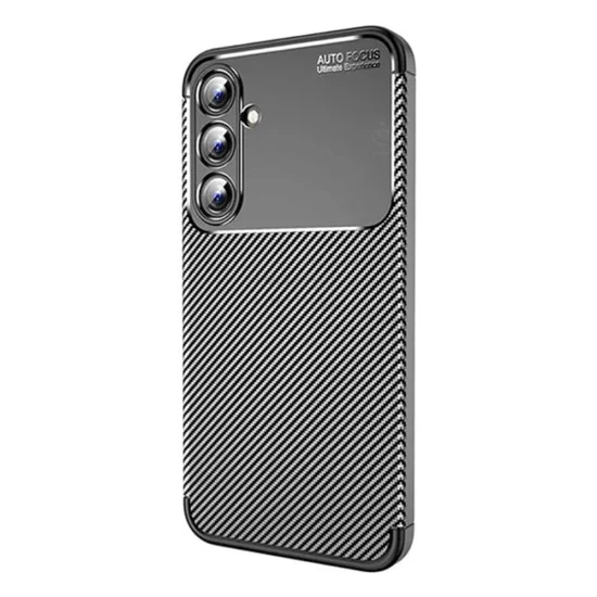 Калъф за Samsung Galaxy A16 4G / A16 5G - CarbonFiber - Черен