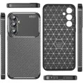Калъф за Samsung Galaxy A16 4G / A16 5G - CarbonFiber - Черен
