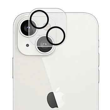 Протектор за iPhone 14 / iPhone 14 Plus - Lito S+ Camera Glass Protector - Черен/Прозрачен