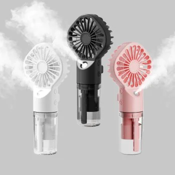Преносим вентилатор с USB порт и 4 скорости - (G10) - Бял