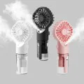 Преносим вентилатор с USB порт и 4 скорости - (G10) - Розов