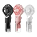 Преносим вентилатор с USB порт и 4 скорости - (G10) - Розов