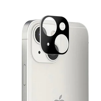 Протектор за камера за iPhone 13 / iPhone 13 Mini - Цяло стъкло за камера - черен