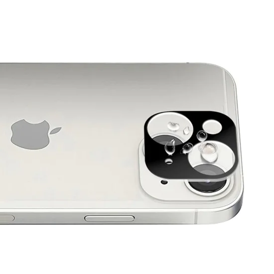 Протектор за камера за iPhone 13 / iPhone 13 Mini - Цяло стъкло за камера - черен
