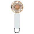 Преносим Ventialor с USB порт, 3 скорости, 1200mAh - (A217) - златисто бежов