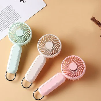 Преносим Ventialor с USB порт, 3 скорости, 1200mAh - (A217) - Розов