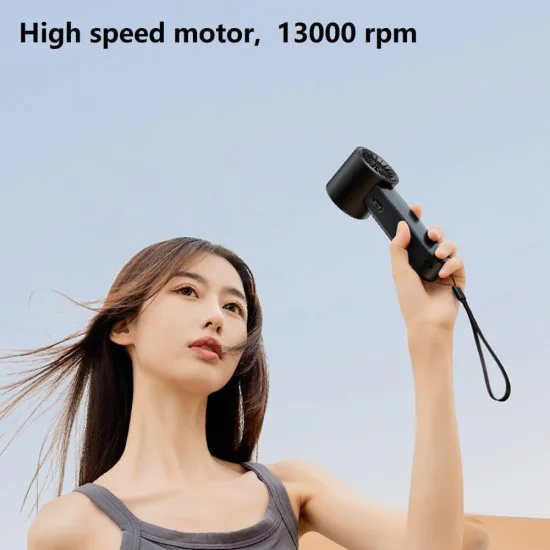 Преносим вентилатор, 4800mAh - (F83) - Сив