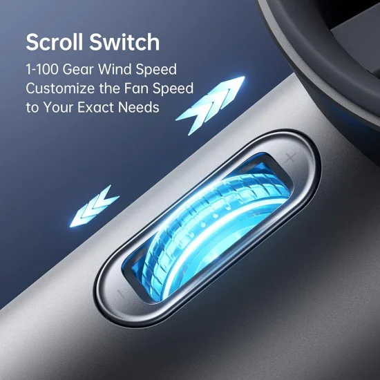 Преносим вентилатор, 4800mAh - (F83) - черен