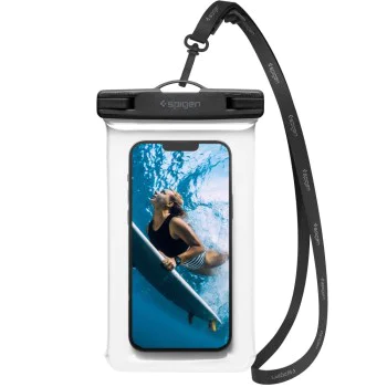 Универсален калъф за телефон - водоустойчив калъф Spigen A601 - прозрачен