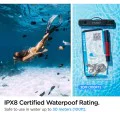 Универсален калъф за телефон - водоустойчив калъф Spigen A601 - прозрачен