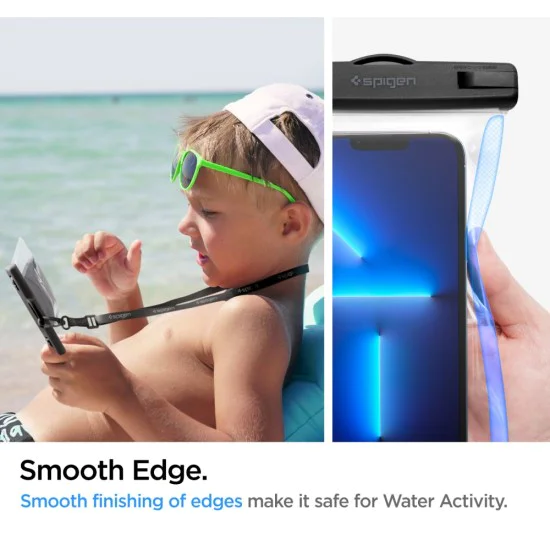 Универсален калъф за телефон - водоустойчив калъф Spigen A601 - прозрачен