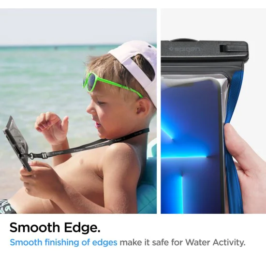 Универсален калъф за телефон (комплект от 2) - Spigen Waterproof Case A601 - Черен
