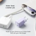 Зарядно устройство Priza GaN, Type-C, 30W - Anker (A2147G21) - Бяло